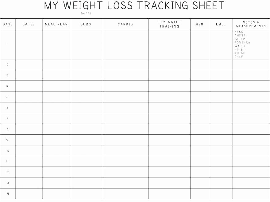 Biggest Loser Weight Loss Chart Template Printable Calendar Template 2022