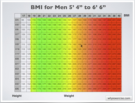 Body Weight Index Chart Keski
