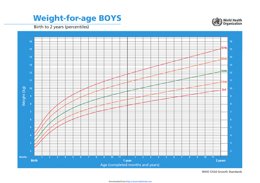 Boys Age Weight Chart