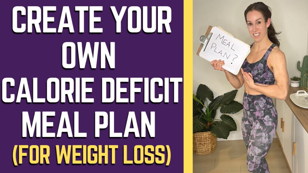Build Your Own CALORIE DEFICIT DIET Plan For WEIGHT LOSS Beginners 