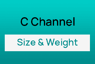 C Channel Weight Calculator Chart Online Free MachineMFG