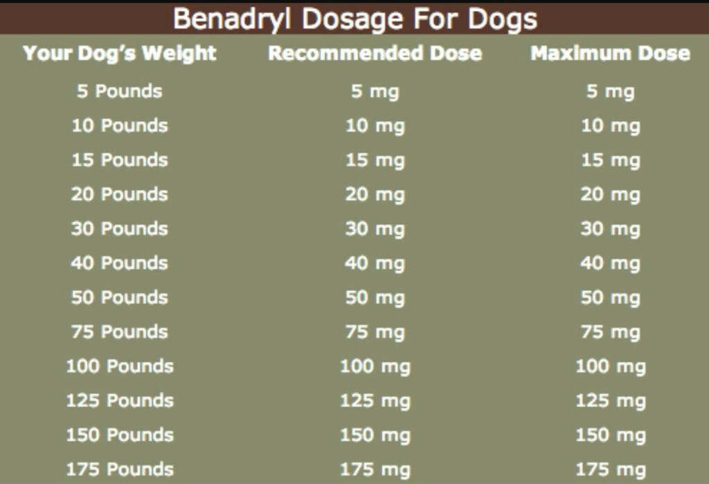 Canine Aspirin Dosage Chart