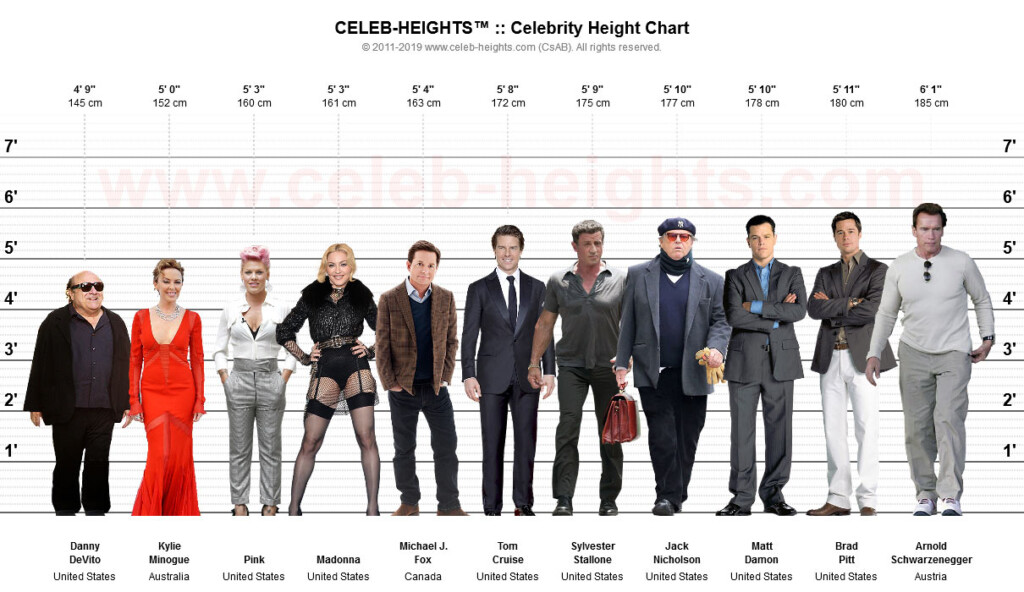 CELEB HEIGHTS Celebrity Height Chart Maker