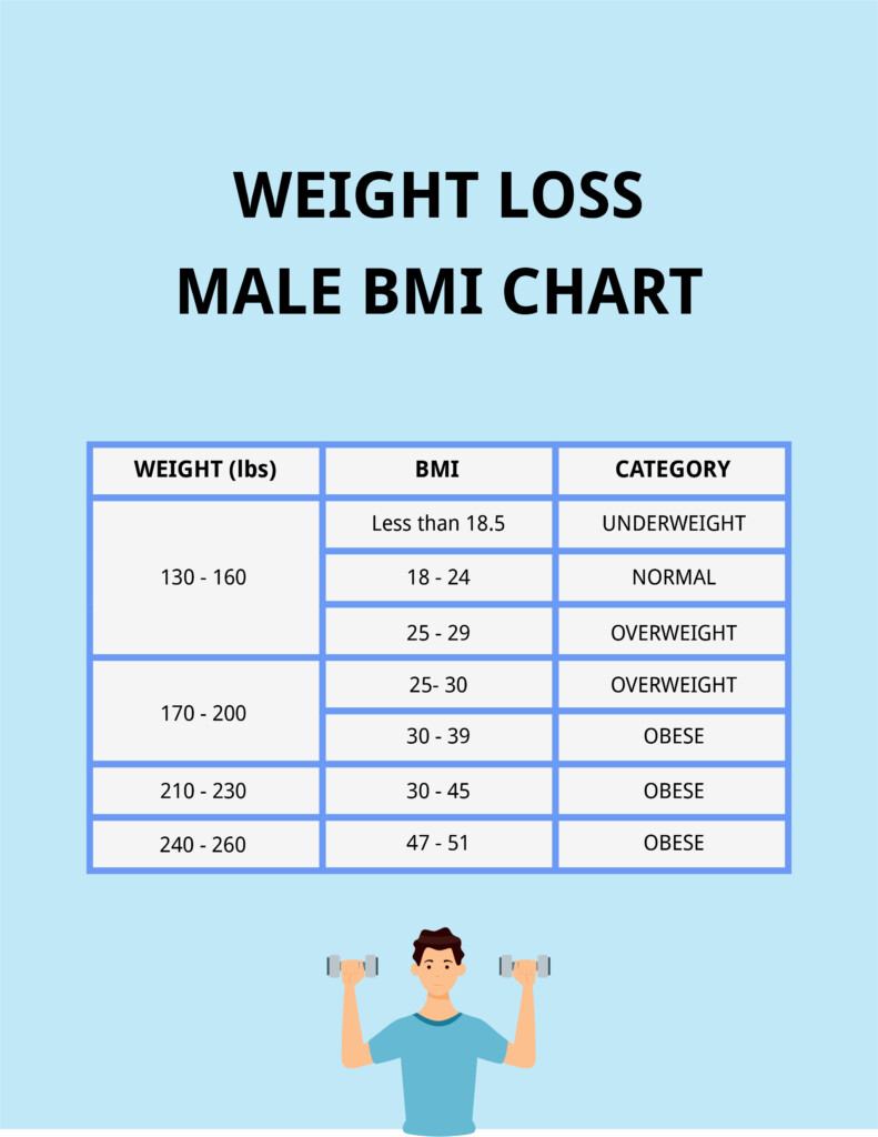 Free Height And Weight Chart Male Download In PDF Template