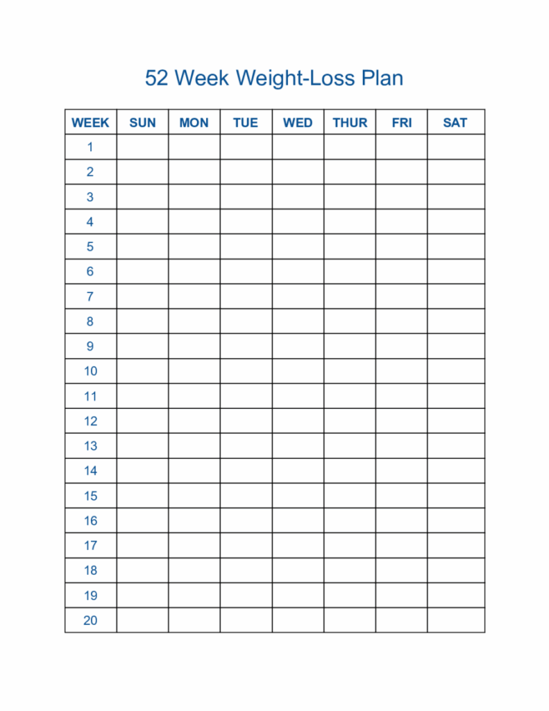 Free Printable Weight Loss Chart Template Printable Templates
