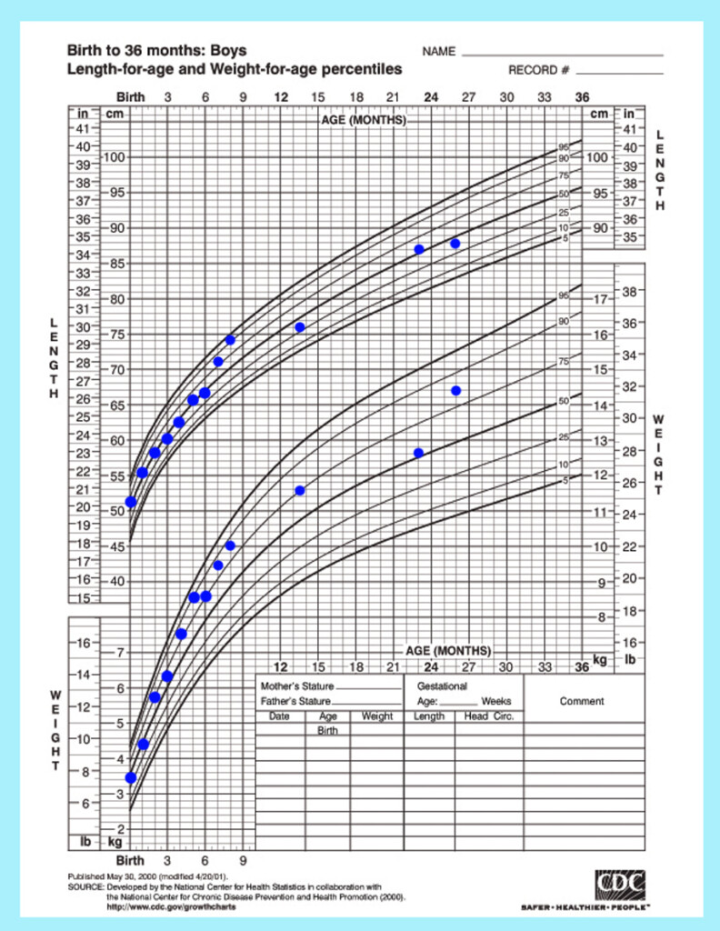 Gestational Age Weight Chart