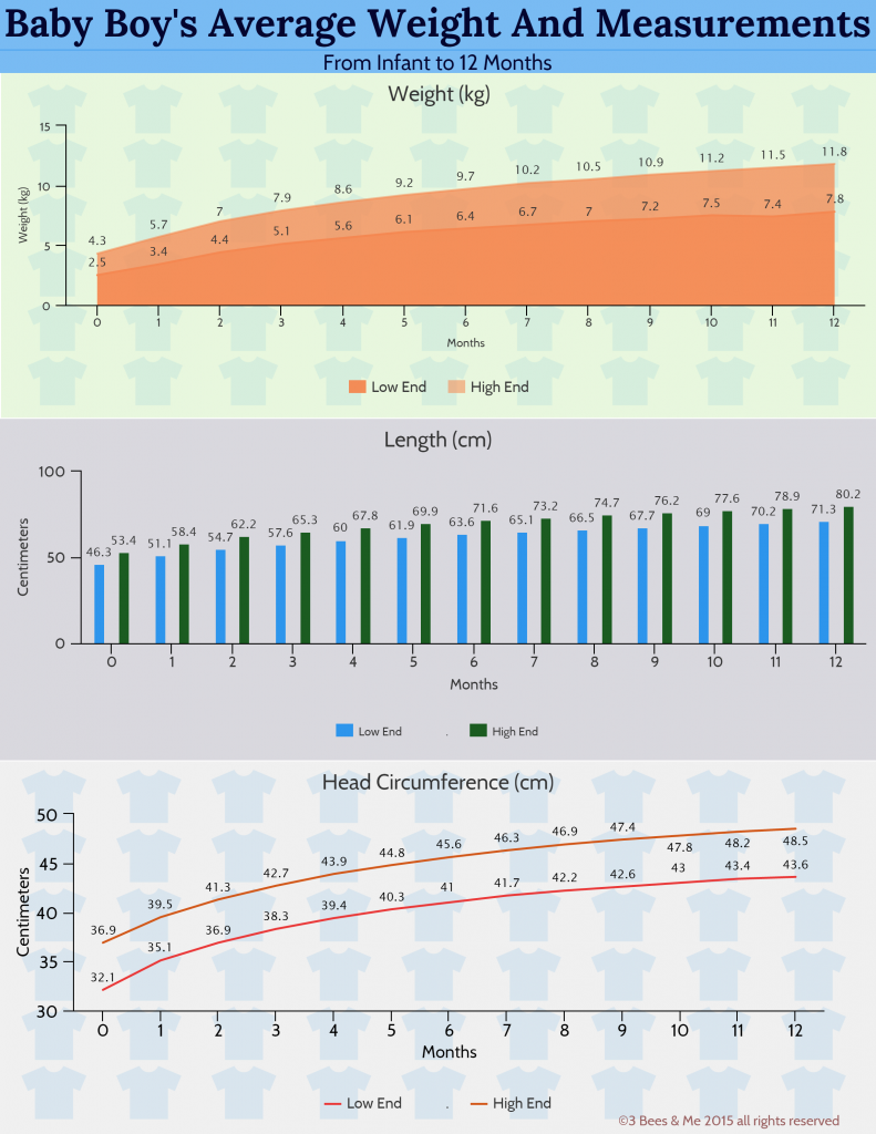 Infant Weight Chart And What You Should Know 3 Bees And Me