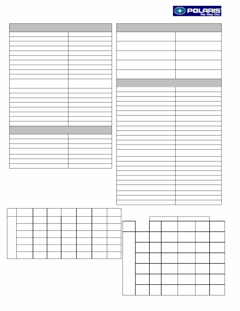 Polaris Clutch Weights Chart Ponasa