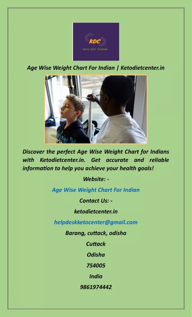 PPT Age Wise Weight Chart For Indian Ketodietcenter in PowerPoint 