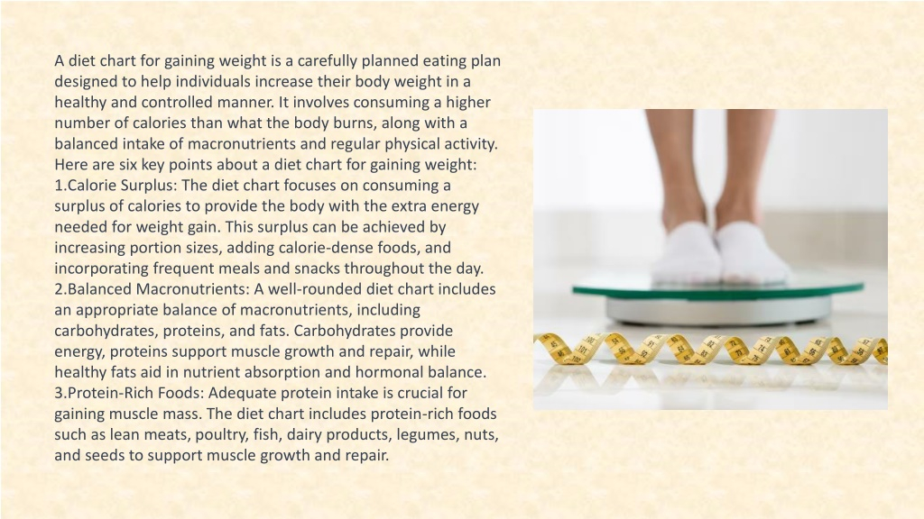 PPT Diet Chart Gain Weight PowerPoint Presentation Free Download 