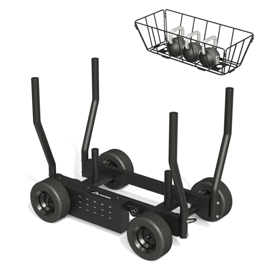 Syedee Fitness Push Sled Weight Sled With 8 Adjustable Levels Of 