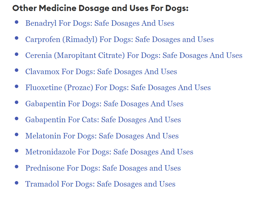 Trazodone For Dogs Dosage Chart By Weight Petsmartgo