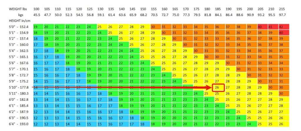 Weight Converter Bmi Chart Mujulu